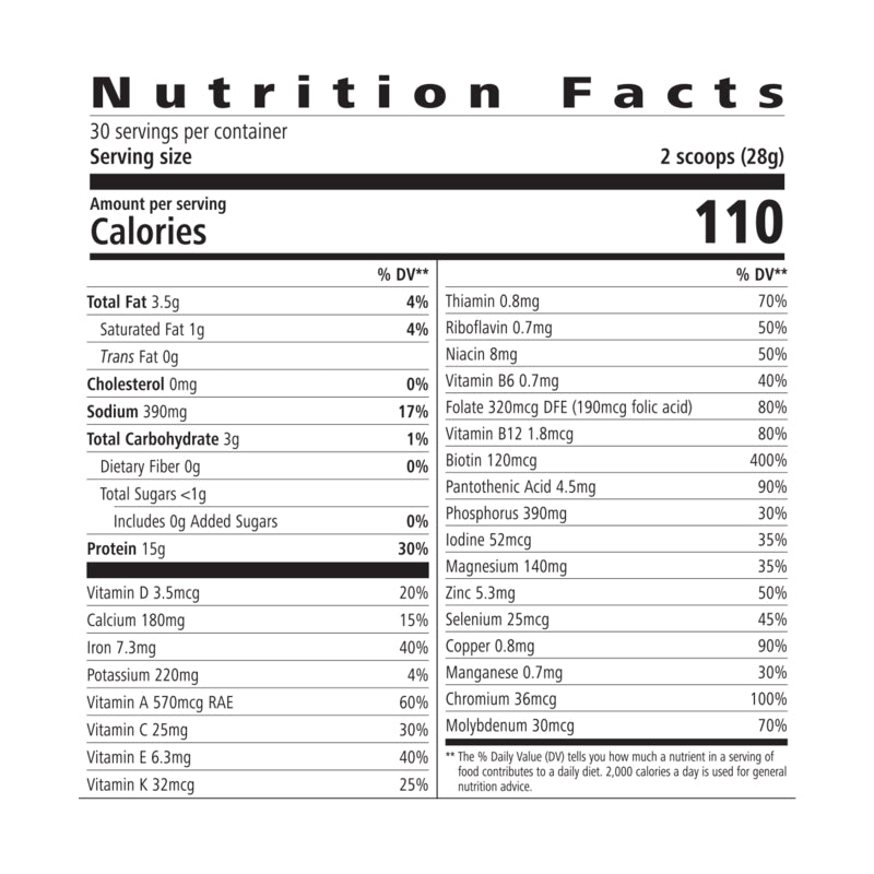 Protein Drink Mix: Vanilla 840 g